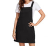 Women's Suspender Skirt Corduroy Spring and Autumn Pocket Strap Adjustable Casual Strap Short Dress