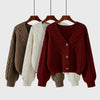 Autumn Winter Cardigan Sweater Women Knitted Coats Female Solid Long Sleeve Casual Knit Jacket Cardigans Tops Knitwear