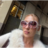 Women's Knitwear Faux Fur Collar Patchwork Knitted Cardigan Autumn Female Long Sleeve Single Breasted Solid Coats Chic Partywear