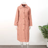 Women Red Plaid Long Trench Coat Casual Lapel Single Breasted Full Sleeve Windbreaker Jacket Y2k Autumn Lady Streetwear