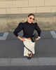Lace Crop Top And Slit Long Skirt 2 Piece Set Women's Sexy Deep V Neck Tops High Waist Slim Dress Sets Elegant Outfit