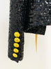 High Street Designer Women's Tassel Chains Sequined Jacket