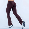 Histello Sports Flared Leggings Seamless Women Yoga Pants Scrunch Butt Lift Tummy Control Fitness Gym Workout Leggings