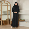 Modest Hooded Prayer Dress Muslim AbayasFull Sleeve One-piece Kaftan Women Ramadan Jilbabs Hijab Dresses Islamic Clothing