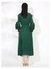 Bandage Dresses Three Dimensional Flower Splicing Design Women's Pleated Dress Chic Cloth