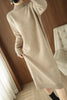 Women's Knit Sweater Dress Loose Knitted One-piece Dresses For Women Autumn Winter With Midi Korean