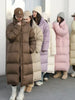 Women Down Coats Long Thick Warm Down Jackets Overcoat White Duck Down Loose Casual Jacket Autumn Winter