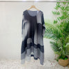 Pleated Printed Skirt Spring Autumn Temperament Plus Size Large Swing High Waist Casual Dresses for Women