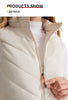 Women's Winter Smart Heated Vest, 11-Zone Heated Vest, USB-Powered Solid-Color Hooded Jacket, Casual, Sports, and Outdoor Warmth