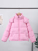 Women's Winter Jacket Coat Hooded Colorful Cute Full Sleeve Warm Zip Up Coats Girl's High Street Outwear Outfit