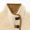 Chic Faux Suede & Fur Reversible Jacket For Women Lapel Single Breasted Pocket Coat Lady Winter Warm Outerwear