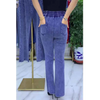 Middle-aged Women's Jeans Spring Fall Stretch Waist Denim Pants Large Size Loose Female Micro Flare Pants Winter Thick Warm Jean