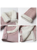 Women Faux Leather Coat Single Breasted Loose Casual Motorcycle Suit Suede Fur Jacket Female Top Autumn Winter