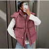Oversized Printed Thicken Women's Coat With Hooded Loose Full Sleeve Zippers Pocket Cotton-padded Coats Winter Lady Outwear