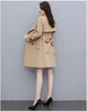 Trench Coat Women Double-Breasted Trenchcoat Lace Female Autumn Casual Coats Windbreaker Outwear Raincoat Streetwear