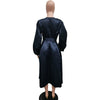 African Party Evening Dresses for Women Elegant Autumn Long Lantern Sleeve O-neck Midi Dress Birthday Dress for Women S-3XL