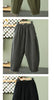 Winter Warm Clip Cotton Thickened Retro Down Cotton Pants for Women's Outwear Elastic Waist Loose Relaxed Pants