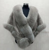White Fur Shawl Women's Jacket Autumn Winter Faux Mink Fox Fur Dress Cheongsam Cloak Coats Thicken Warm Short Outwear