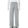 Women Plus Size Two Piece Set Daily Grey Casual Round Neck Casual High Street Waistcoat Pocket Pull-On Waist Two Piece Pant Sets