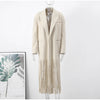 Elegant Tassel Woolen Coat Women Turn Down Collar Full Sleeve Pocket Female Autumn Jacket Streetwear Trench Coats