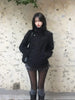 Street autumn/winter solid color women's turtleneck coat Y2K hip-hop retro Harajuku cute casual versatile women tops