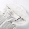 Women's Ski Suit Hooded Full Sleeve Jacket White High-Waisted Flared Pants Set Female Ski Sport Outerwear