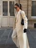 Elegant Solid Women Long Coat Single Breasted Turn-down Collar Loose Full Sleeve Lady Coats Spring Lady Street Outwears