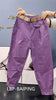 High-quality High Waist Solid Color Cotton Pants Women Autumn Loose Casual All-Match Harem Pants Trousers Ladies