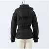Casual Hoodie Thicken Belts Coats Women Solid Full Sleeve Stand Collar Closed Zippers Coat Female Winter Lady Outwears