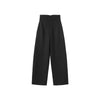 Balck Pants Set For Women Casual Stand Collar Single Breasted Blazer Wide-leg Pants Lady Spring Chic Street Outfits