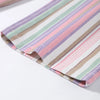Colorful Striped Jeans Women's Long Pants Female High Street Low-waisted Pockets Denim Trousers Women's Holiday Outwear