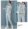 2 pieces women sets autumn thickened fleece sportswear vest+hoodies+pant cold-proof winter coat sets women's clothing