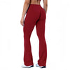 Histello Sports Flared Leggings Seamless Women Yoga Pants Scrunch Butt Lift Tummy Control Fitness Gym Workout Leggings