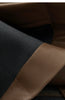 Minimalist PU Leather Casual Pants for Women Autumn Loose Floor Length Straight Slit Female Trousers 12343250