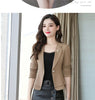 Spring Autumn Jackets Women Blazer 2026New Solid Slim Office Short Blazer Women Elegant Single Button Formal Blazer Coat