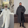 Women's Casual Stand Collar Long Over-the-Knee Loose Woolen Coat Women Autumn Woman Clothes Womens Jackets And Coats MJ2