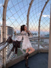 Autumn White Chiffon Dress Women Casual Long Sleeve Y2k Mini Dress Even Party Elegant One Piece Dress Korean Chic