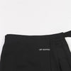 Autumn Irregular False Two-piece Skirt Pants Women Black Wide-leg Pant Ladies Elastic Waist Straps Casual Pants Lady