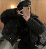 Winter Clothing Parkas Women's Outwear Short Coats Korean Rhinestone Coat Ladies Thickened Warm Cotton Puffer Jackets