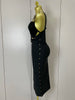 Chic Elegant Pin Split Sexy One Shoulder Bandage Long Dress Women Evening Party Club Birthday Dresses Vestidos