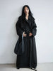 Spring Autumn Oversized Khaki Extra Long Trench Coat for Women Raglan Sleeve Sashes Double Breasted Clothes Overcoat