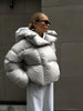 Winter Warm Puffer Jackets Women's Loose Parkas Coat Hooded Bread Jacket Outwear Cotton-padded Solid Quilted Jacket