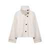 Women's Autumn Winter Stand Collar Thick Jackets Autumn Female Single Breasted Loose Long Sleeve Coats Lady Short Outwear