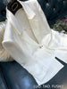 Women's White Blazer Spring Autumn Outerwear Female One Button Top High-quality Triacetic Acid Small Suit Coat