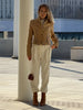Solid Suede Women's Jacket Long-Sleeved Single-Breasted Short Coat Casual Spring Autumn High Street Lady Wear
