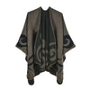Winter Poncho Women Capes Scarf Imitation Cashmere Ladies Scarves Warm Shawls Wraps Woman Ponchos Bufanda Mujer Foulard