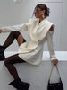Chic Solid Waist Cinching Blazer Coat Women Wide Shoulder Split Sleeves Single Button Jacket Spring Lady Street Jackets