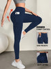 Women's Soft Leggings with Pockets, High Waisted Tummy Control for Yoga Workout and Casual Lounge Wear Comfort