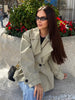 Women's Spring Retro Adjustable Waist Lapel Short Trench Coat Female High Street Casual Long Sleeve Windbreaker Mujer