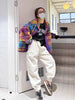 Women Coat Polar Fleece Plaid Autumn Winter Thick Vintage Casual Women Jacket Euro-America Style